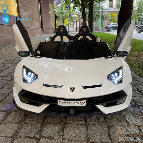 Двуместна КОЛА Licensed Lamborghini Aventador SVJ 24V/14Ah с дрифт 1500W