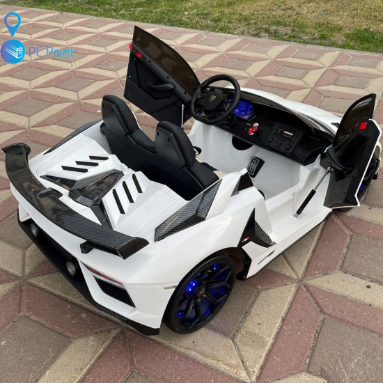 Двуместна КОЛА Licensed Lamborghini Aventador SVJ 24V/14Ah с дрифт 1500W