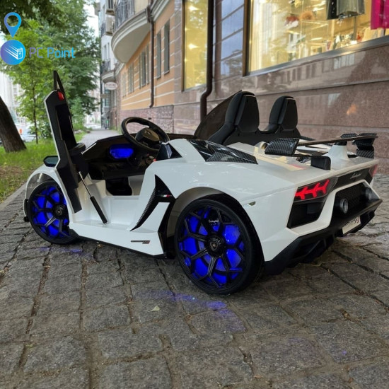 Двуместна КОЛА Licensed Lamborghini Aventador SVJ 24V/14Ah с дрифт 1500W