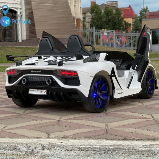 Двуместна КОЛА Licensed Lamborghini Aventador SVJ 24V/14Ah с дрифт 1500W