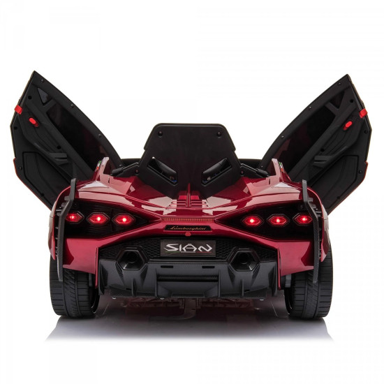 Акумулаторна кола Lamborghini SIAN 4X4 12V с меки гуми, кожена седалка и дистанционно управление 2024 Акумулаторна кола Lamborghini SIAN 4X4 12V с меки гуми, кожена седалка и дистанционно управление 2024