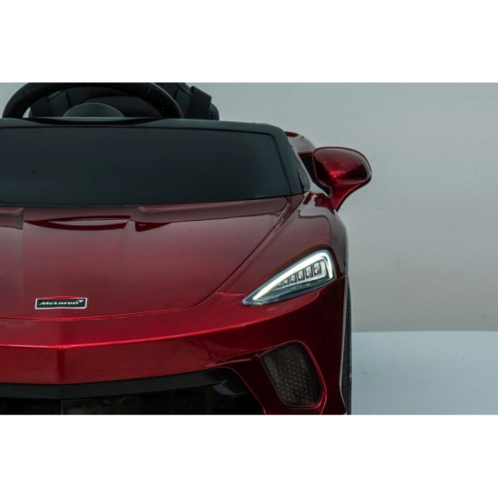 Акумулаторна кола Mclaren GT с меки гуми и кожена седалка 12V Акумулаторна кола Mclaren GT с меки гуми и кожена седалка 12V