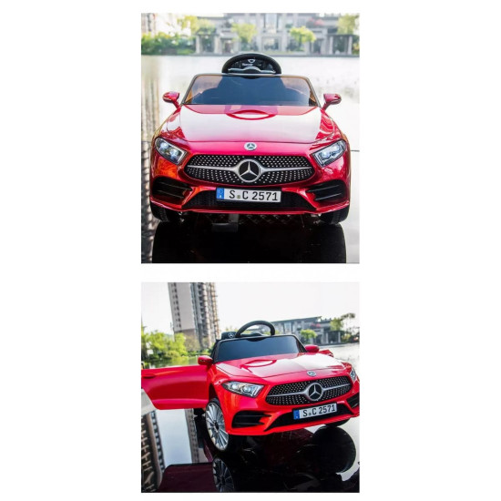 Акумулаторна кола Mercedes Benz CLS350 с кожена седалка 12V