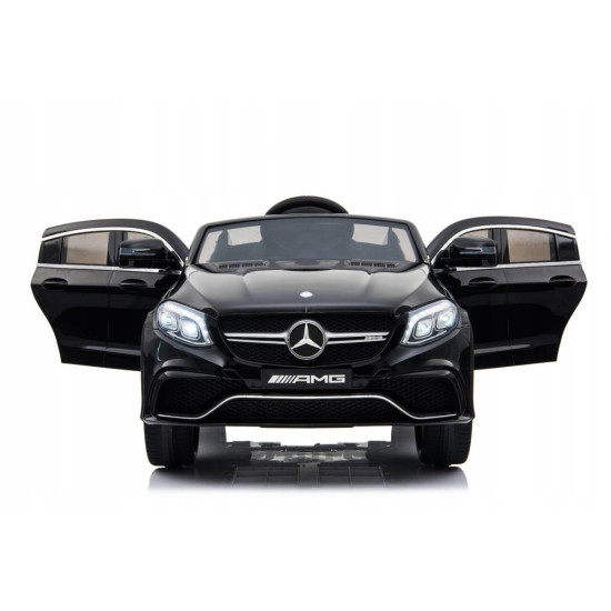 Акумулаторна кола Mercedes GLE63 Coupe с меки гуми и кожена седалка