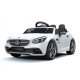 Акумулаторна кола Mercedes SLC300 с меки гуми и кожена седалка 12V