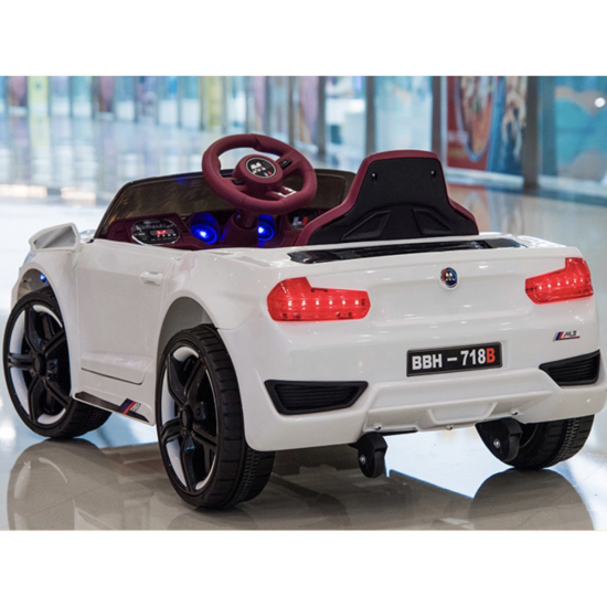 Акумулаторна кола тип BMW M3 с меки гуми и кожена седалка 12V