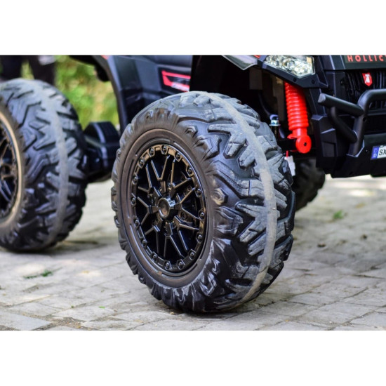 Акумулаторно бъги 4X4 24V с кожена седалка и меки гуми Акумулаторно бъги 4X4 24V с кожена седалка и меки гуми