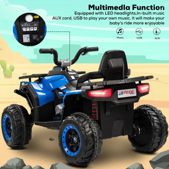 Акумулаторно бъги Cool 4X4 12V с меки гуми WiFi дистанционно и кожена седалка