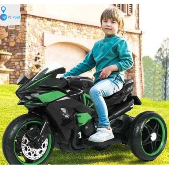 Акумулаторен мотор Ninja Duo с меки гуми и кожена седалка 12V 2021 - 3 меки гуми