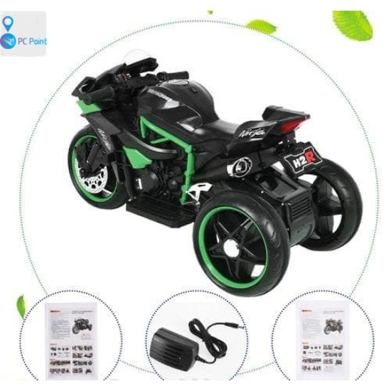 Акумулаторен мотор Ninja Duo с меки гуми и кожена седалка 12V 2021 - 3 меки гуми