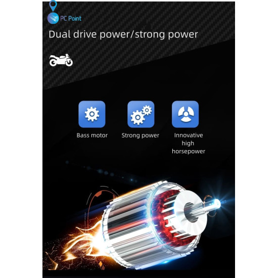 Акумулаторен Мотор big ninja 12V/7Ah , MP3 плейър