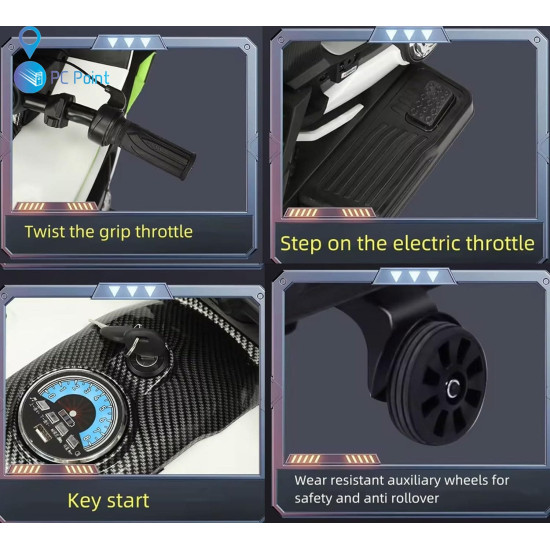 Акумулаторен Мотор big ninja 12V/7Ah , MP3 плейър