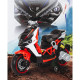 Акумулаторен мотор Rimini V6RR 12V с кожена седалка и меки гуми 2024