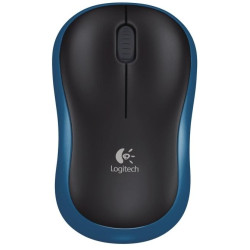 Безжична оптична мишка LOGITECH M185, Синя, USB