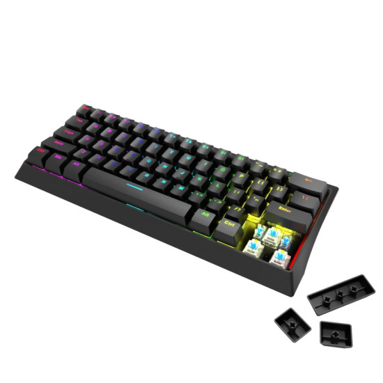 Marvo геймърска клавиатура Gaming Mechanical keyboard 61 keys TKL - KG962 - BLUE switches