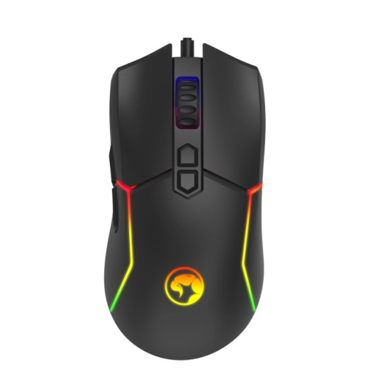 Marvo Геймърска мишка Gaming Mouse CAPO 35 Black M655 RGB - 12000dpi, 7 programmable buttons, 1000Hz