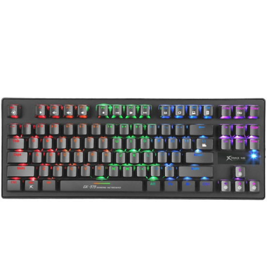 Xtrike ME механична клавиатура Gaming Keyboard Mechanical 87 keys GK-979 - Blue switches, Rainbow backligh