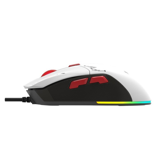 Xtrike ME геймърска мишка Gaming Mouse GM-316W - 7200dpi, Detachable covers, White
