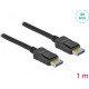 Кабел Delock DisplayPort 2.0 мъжко - DisplayPort мъжко, 1.0м, 10K, 54 Gb/s, Черен Кабел Delock DisplayPort 2.0 мъжко - DisplayPort мъжко, 1.0м, 10K, 54 Gb/s, Черен
