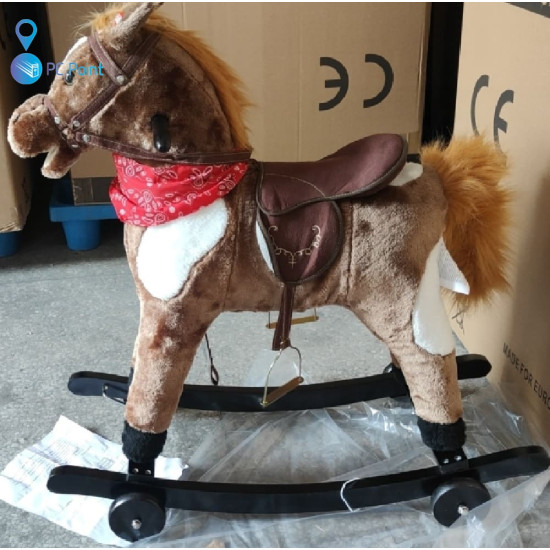 2-in-1 Kids' Rocking Horse with Wheels