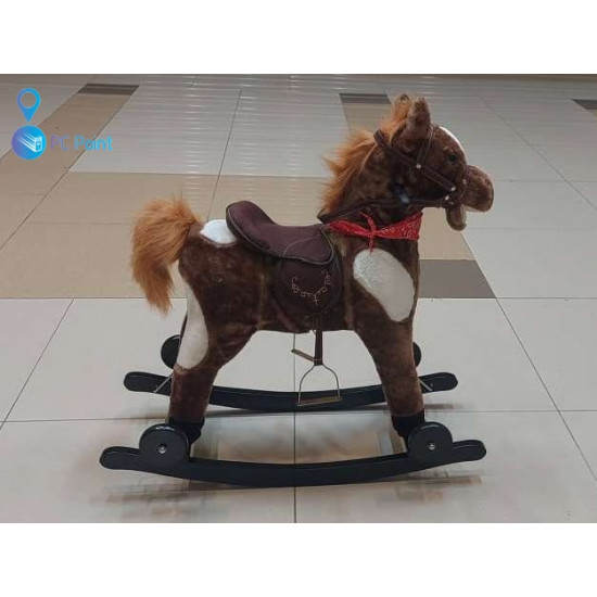 2-in-1 Kids' Rocking Horse with Wheels