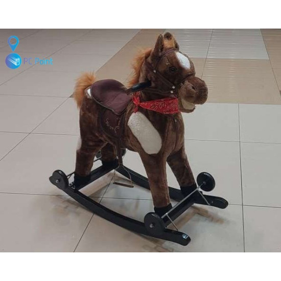 2-in-1 Kids' Rocking Horse with Wheels