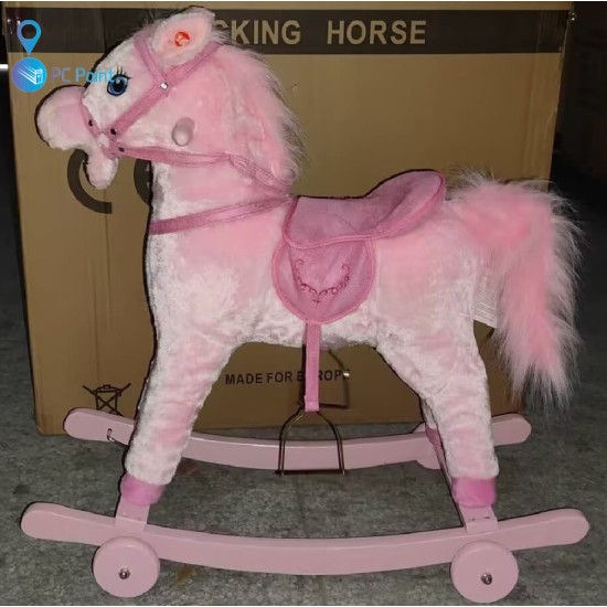 2-in-1 Kids' Rocking Horse with Wheels