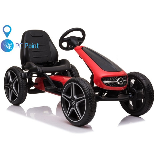 Лицензиран детски картинг Mercedes-Benz PEDAL GO KART с меки EVA гуми – Модел 2026