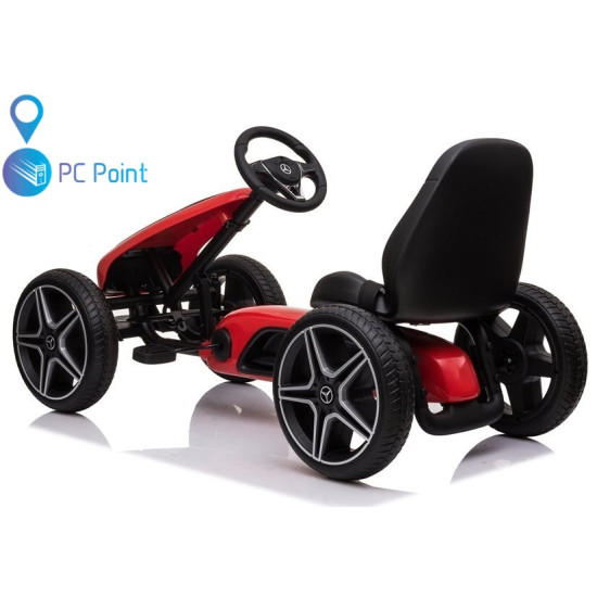 Лицензиран детски картинг Mercedes-Benz PEDAL GO KART с меки EVA гуми – Модел 2026