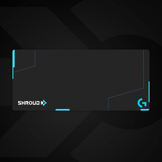 Геймърски пад Logitech G840, XL, Shroud Edition, Черен